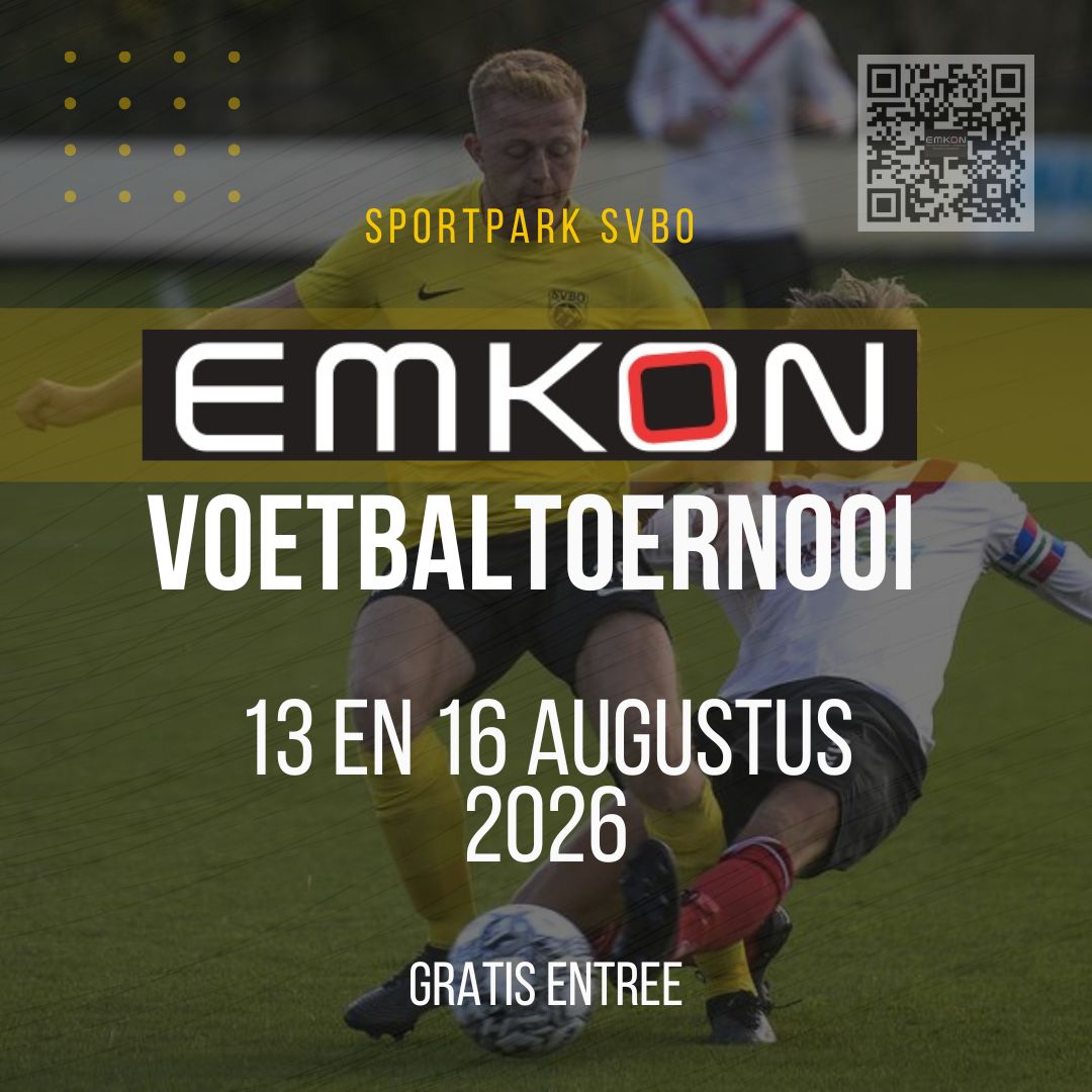 Programma EMKON voetbaltoernooi
